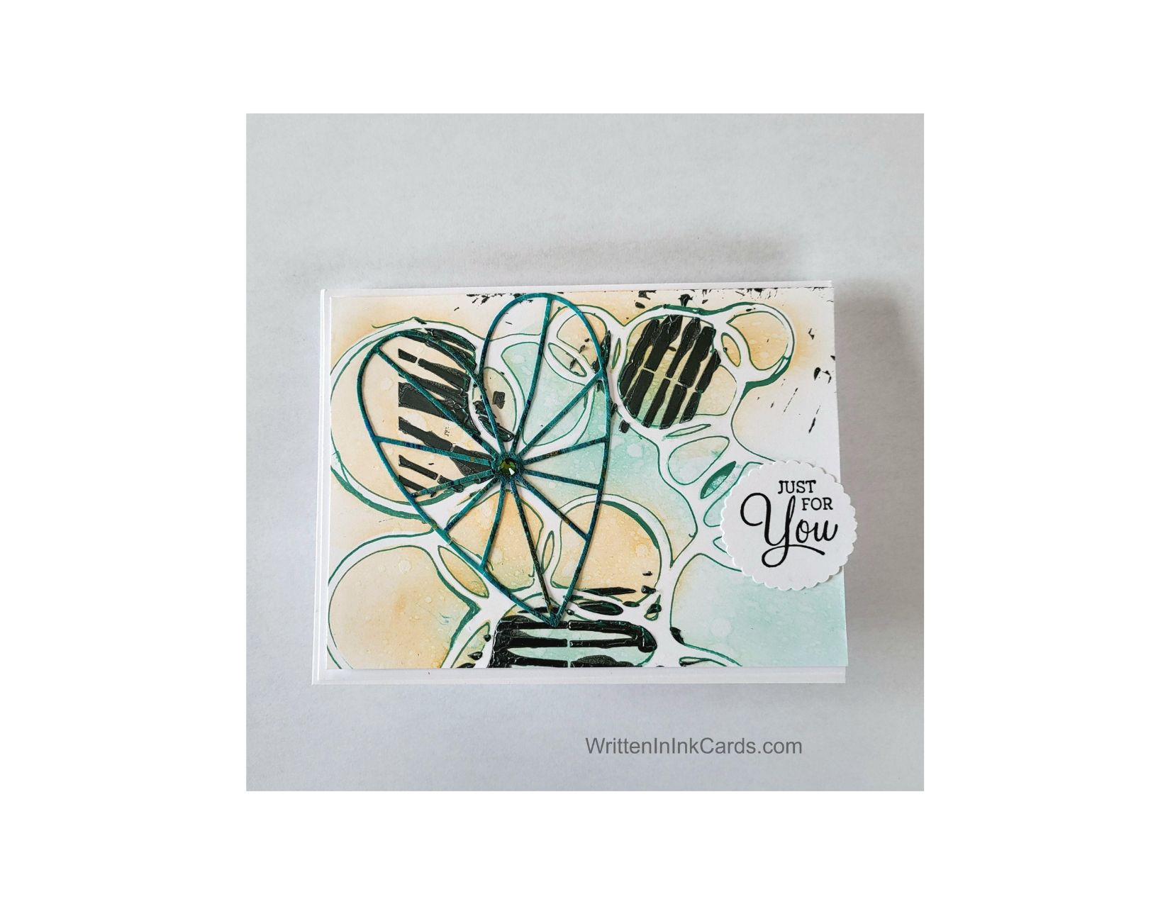 Get Messy! a Simple DIY Card  Tutorial with Stencils