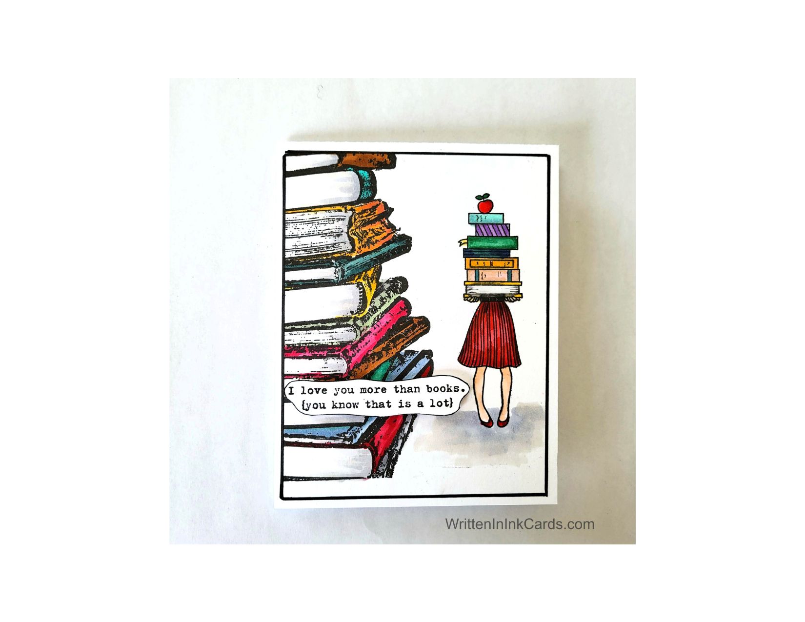 A Handmade Card for the Bibliophile in Your Life