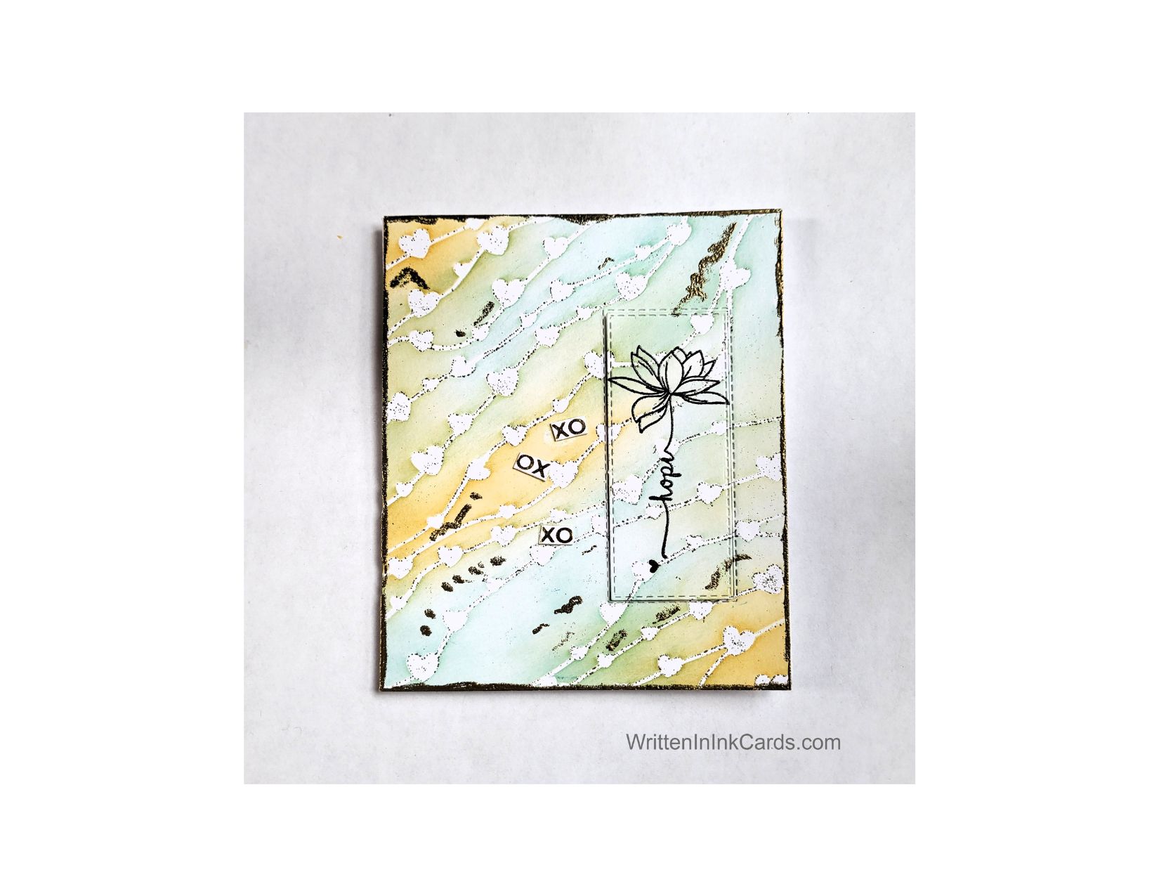 A DIY card that says “I care”  Easy techniques for stunning results