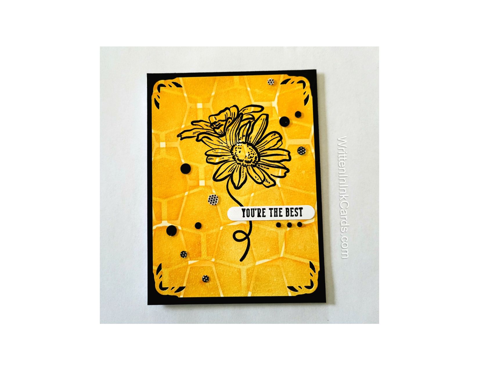 The delightful whimsy of dasies, in a  thank you card