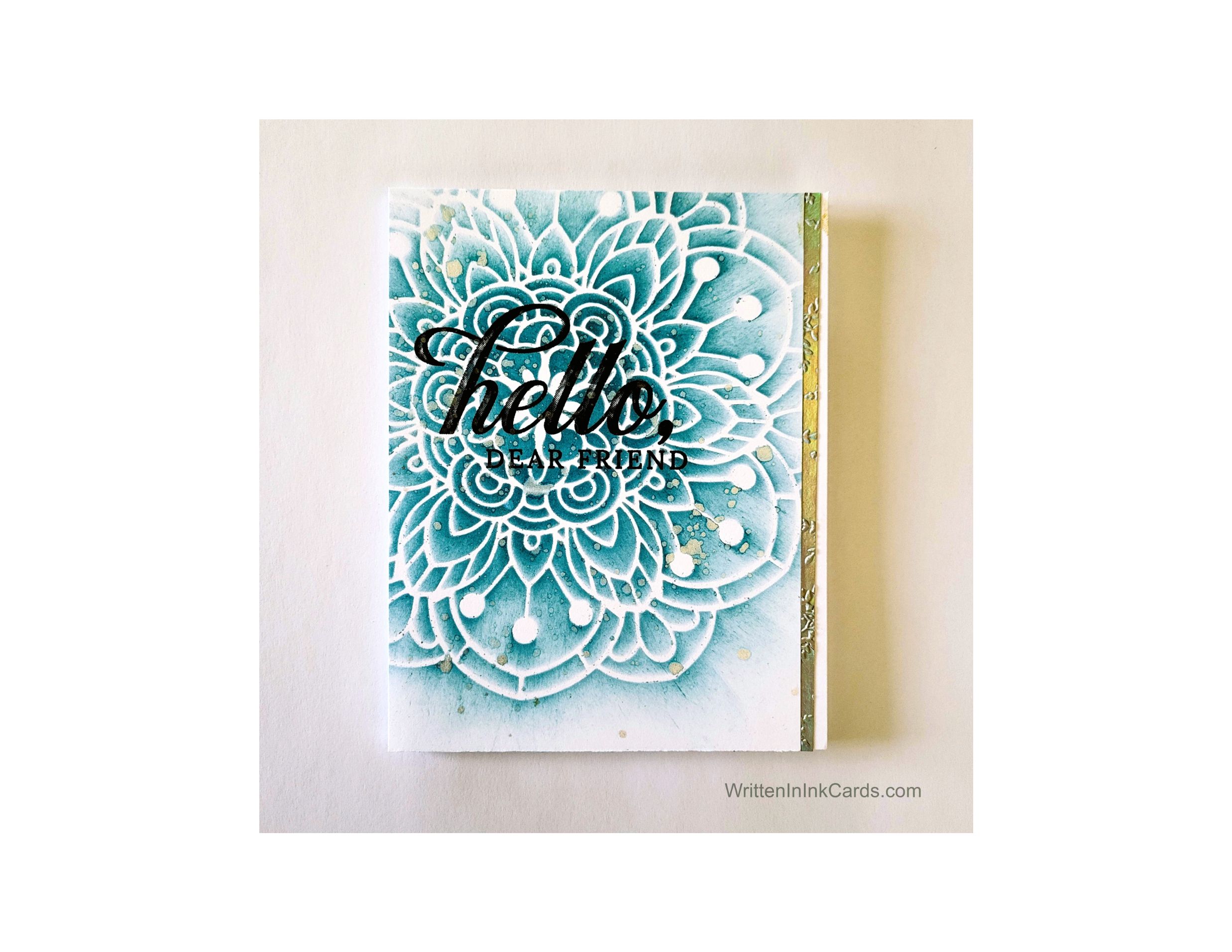 Send your love: Create Stunning Cards with Bloom Mandala Stencil