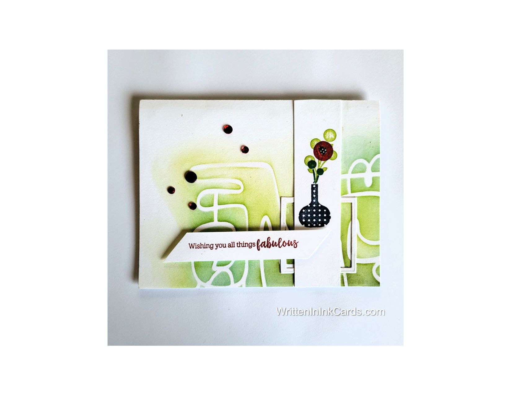 Surprise someone with
 a card with a  Crisp, Fun Mid Century Vibe