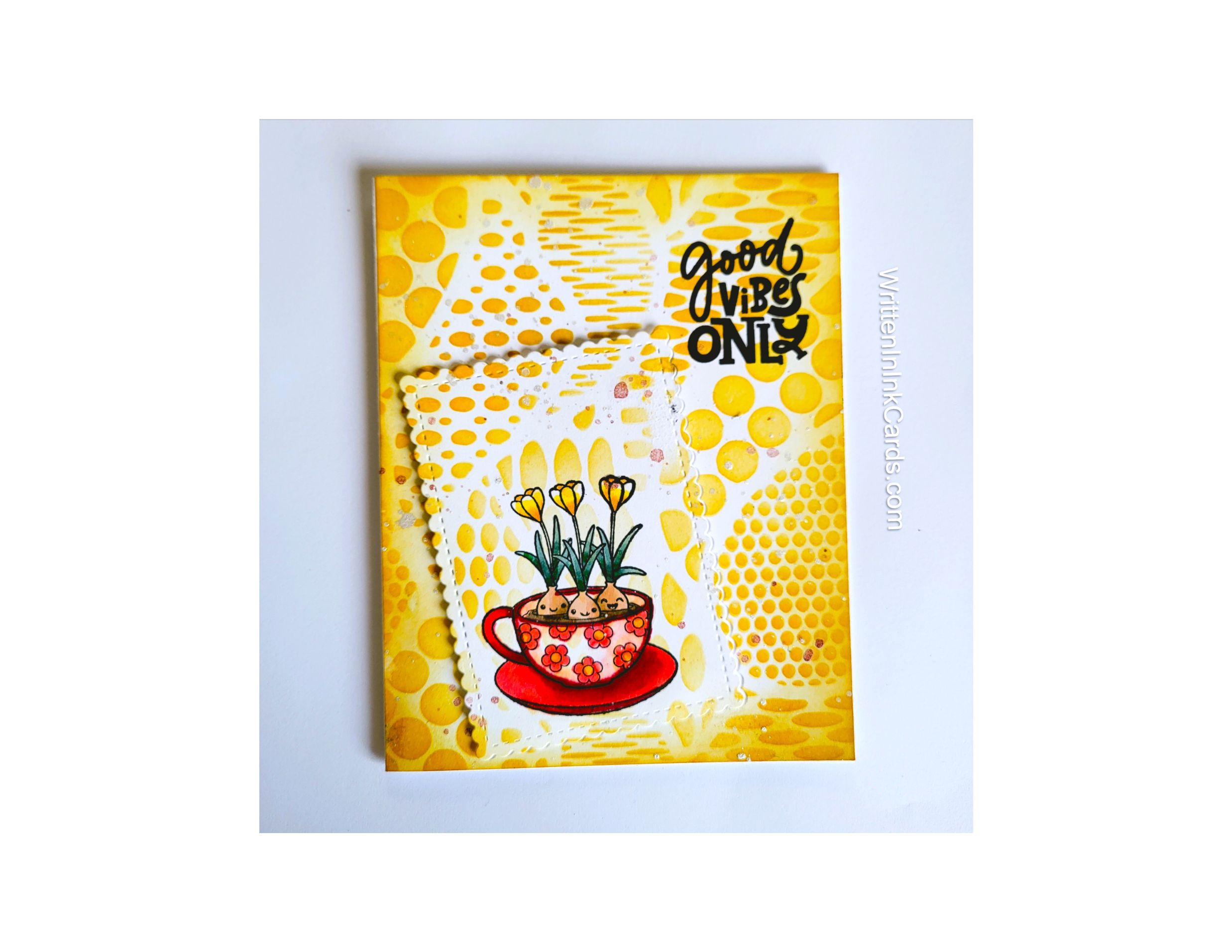 Make a card that includes good vibes and sunshine