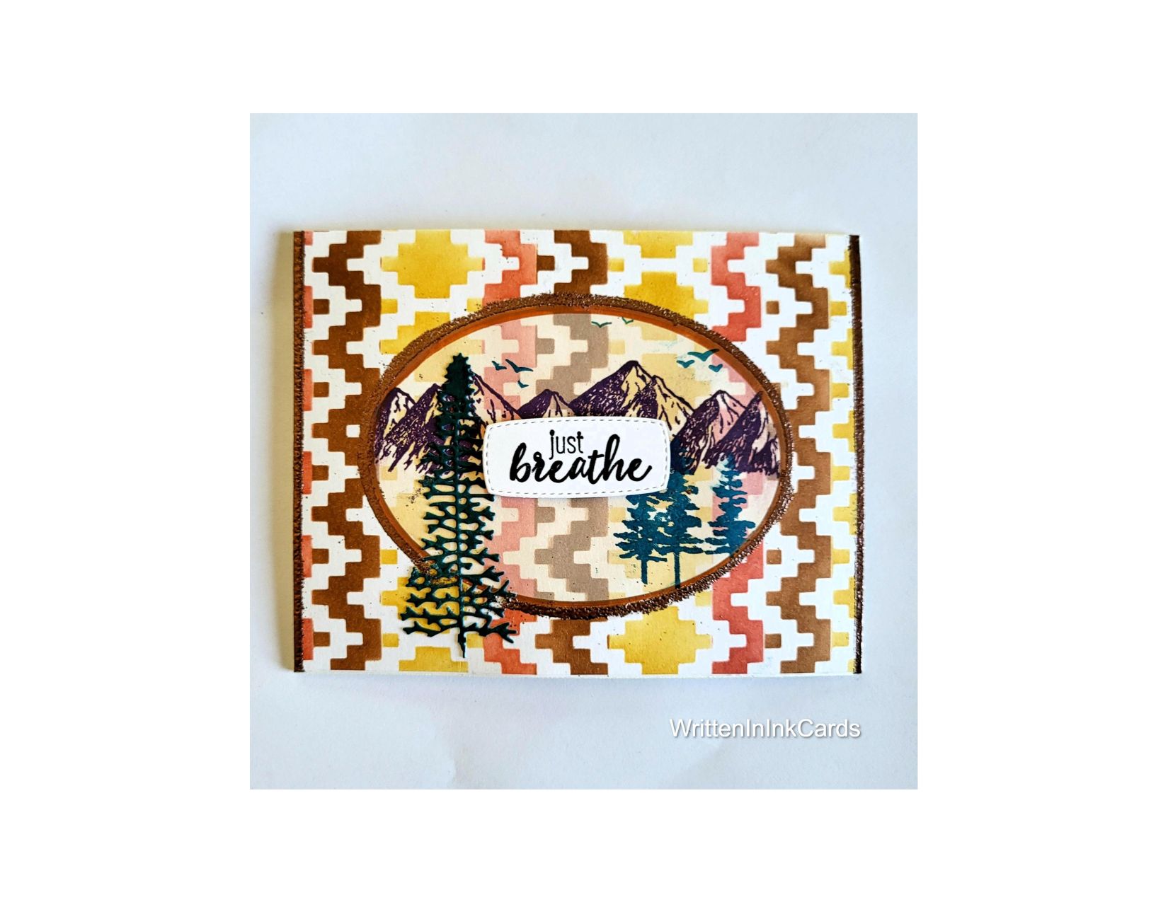 Unique Card Design: Get out there and Just Breathe