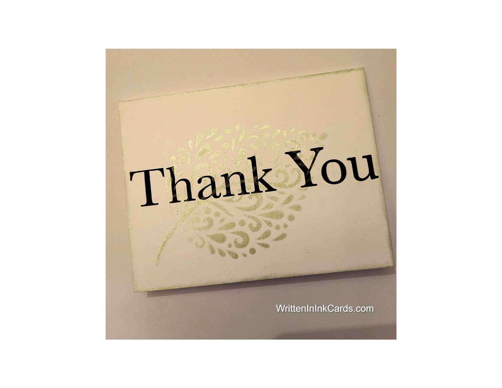 A simple & elegant – and sincere! – thank you card