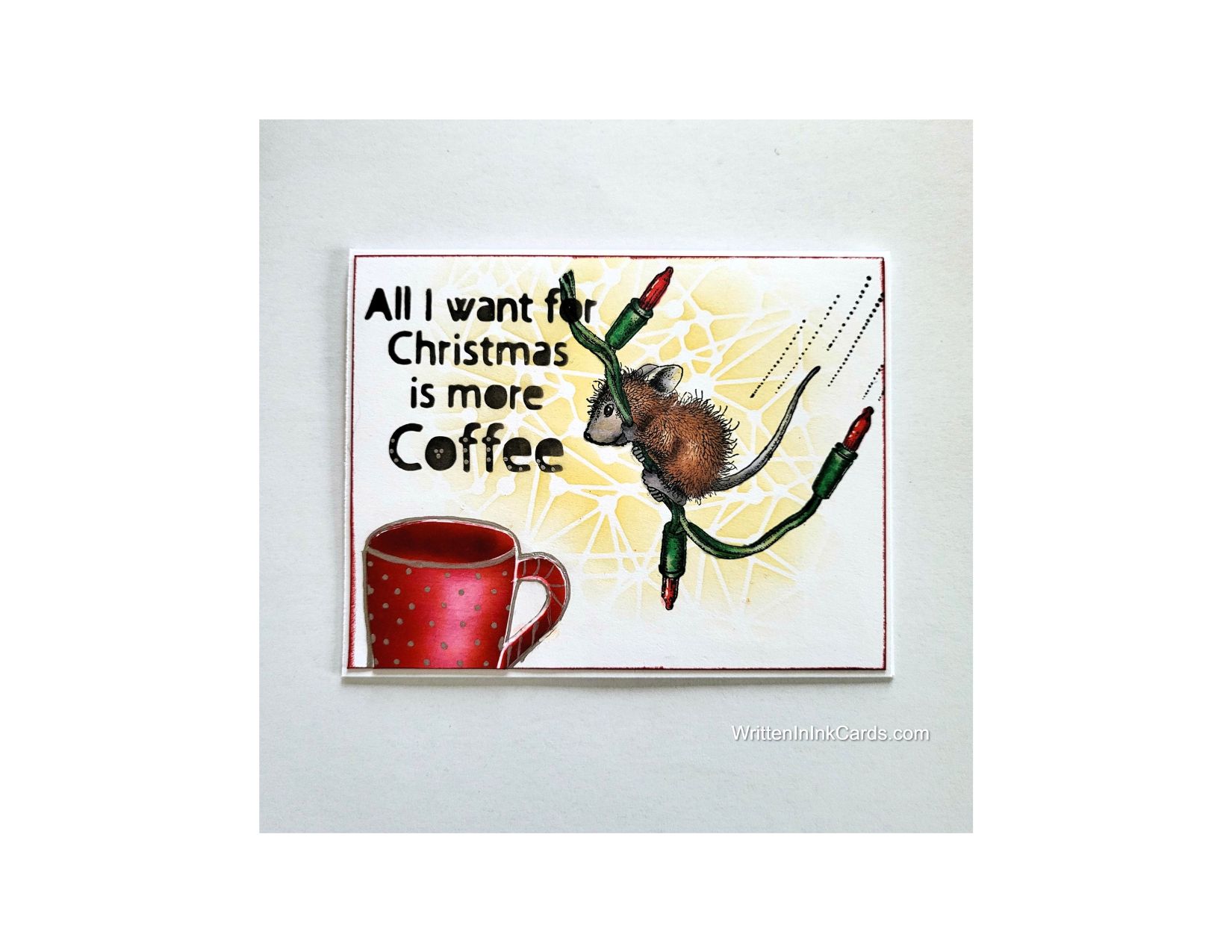 All I need for Christmas is endless coffee, and a great card design