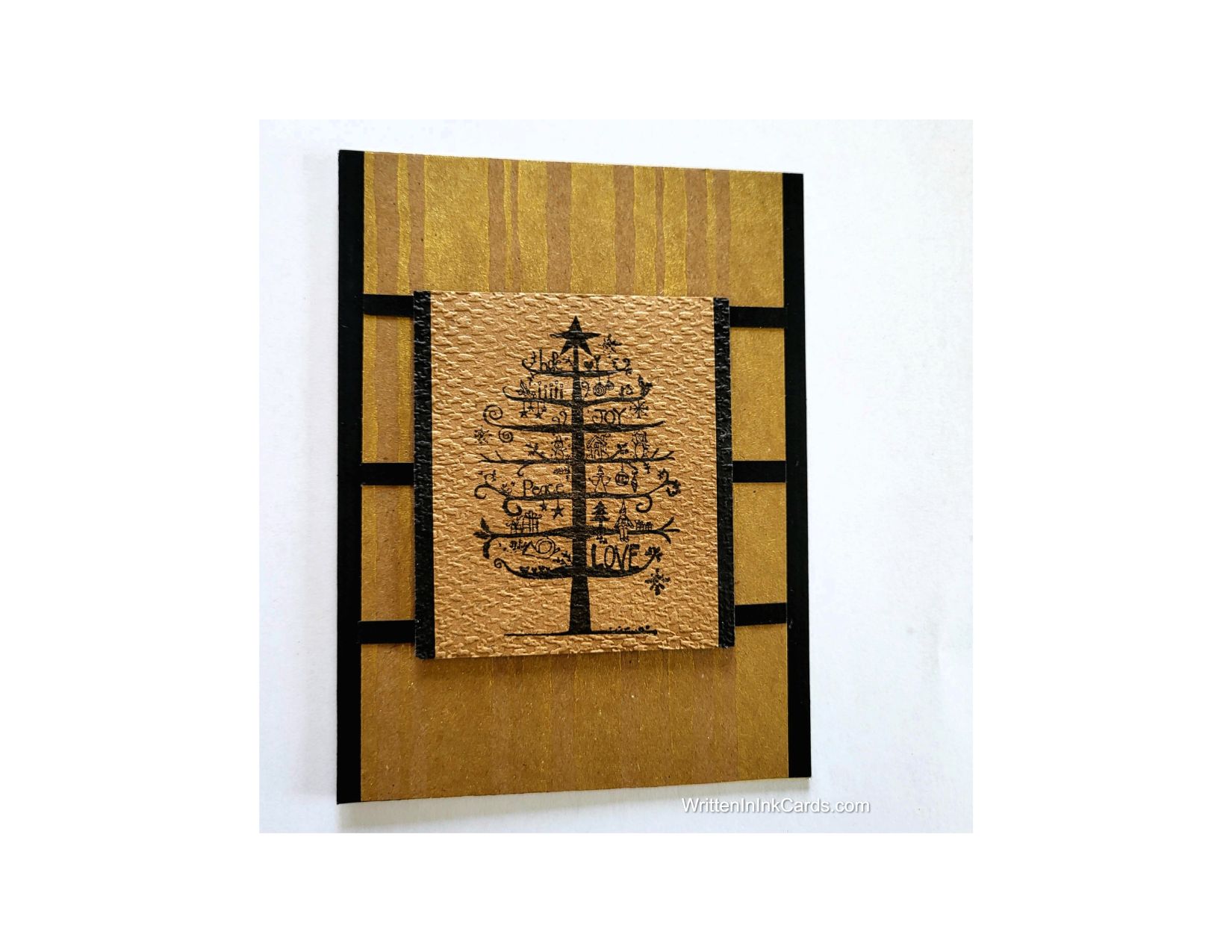 Make a Christmas card with a masculine twist