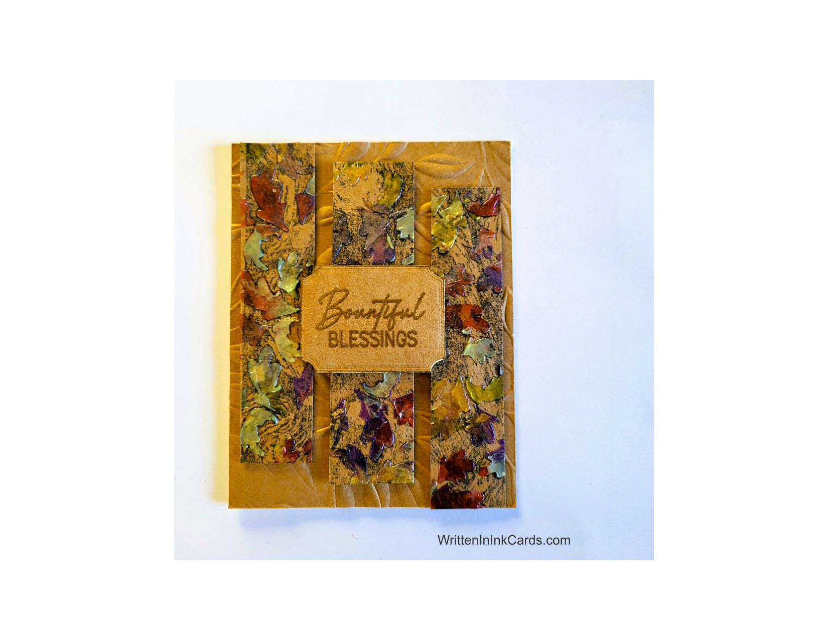 Create a one of a kind, elegant Thanksgiving card