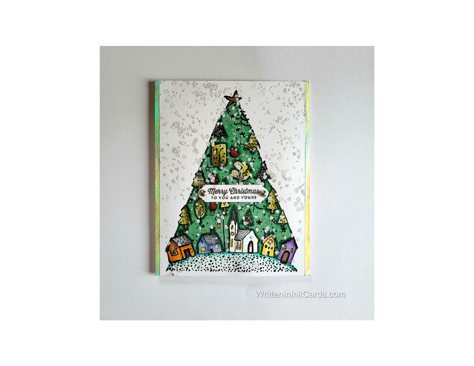 Create a Festive Card with Glitter Embossing Techniques