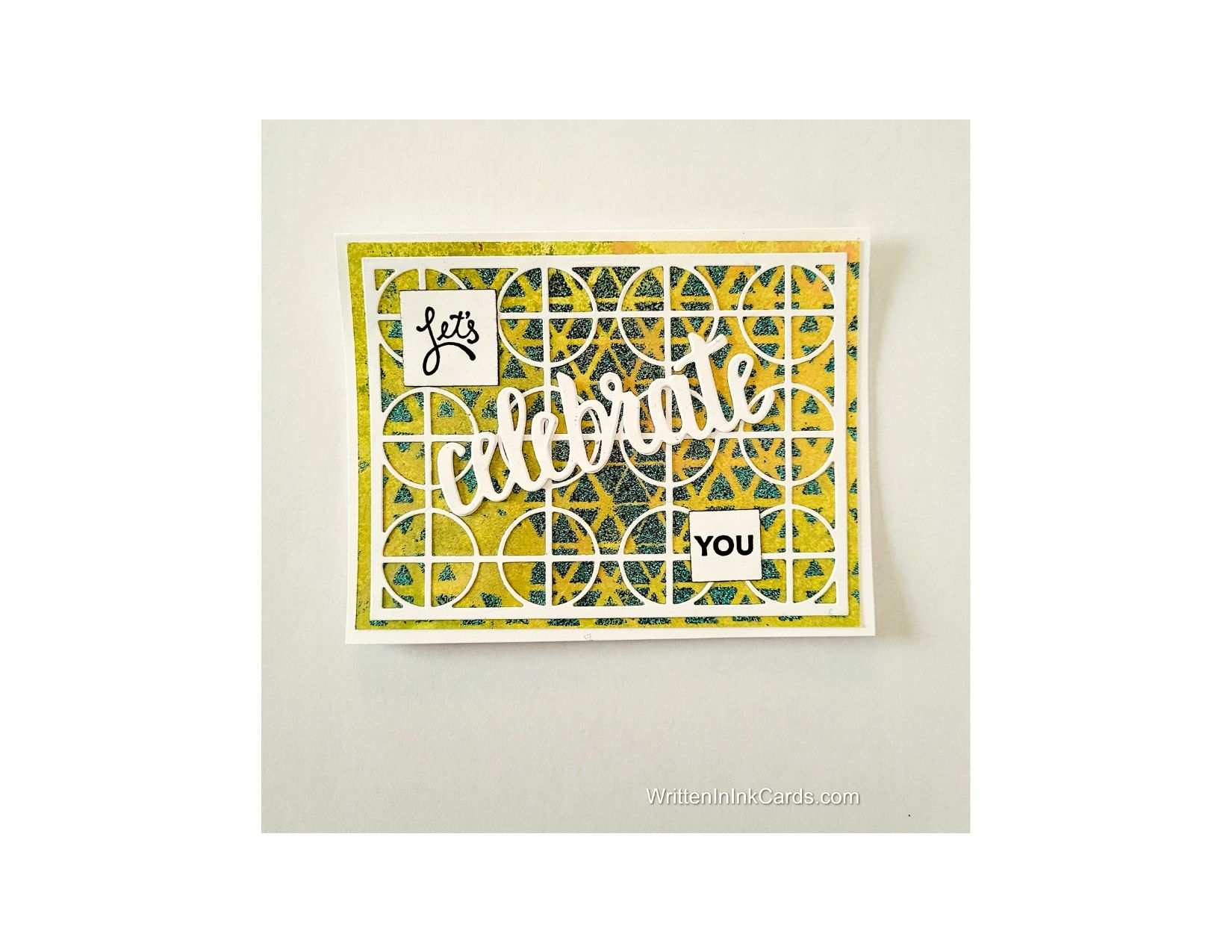 DIY  Card Tutorial with Versamark and Die-Cuts