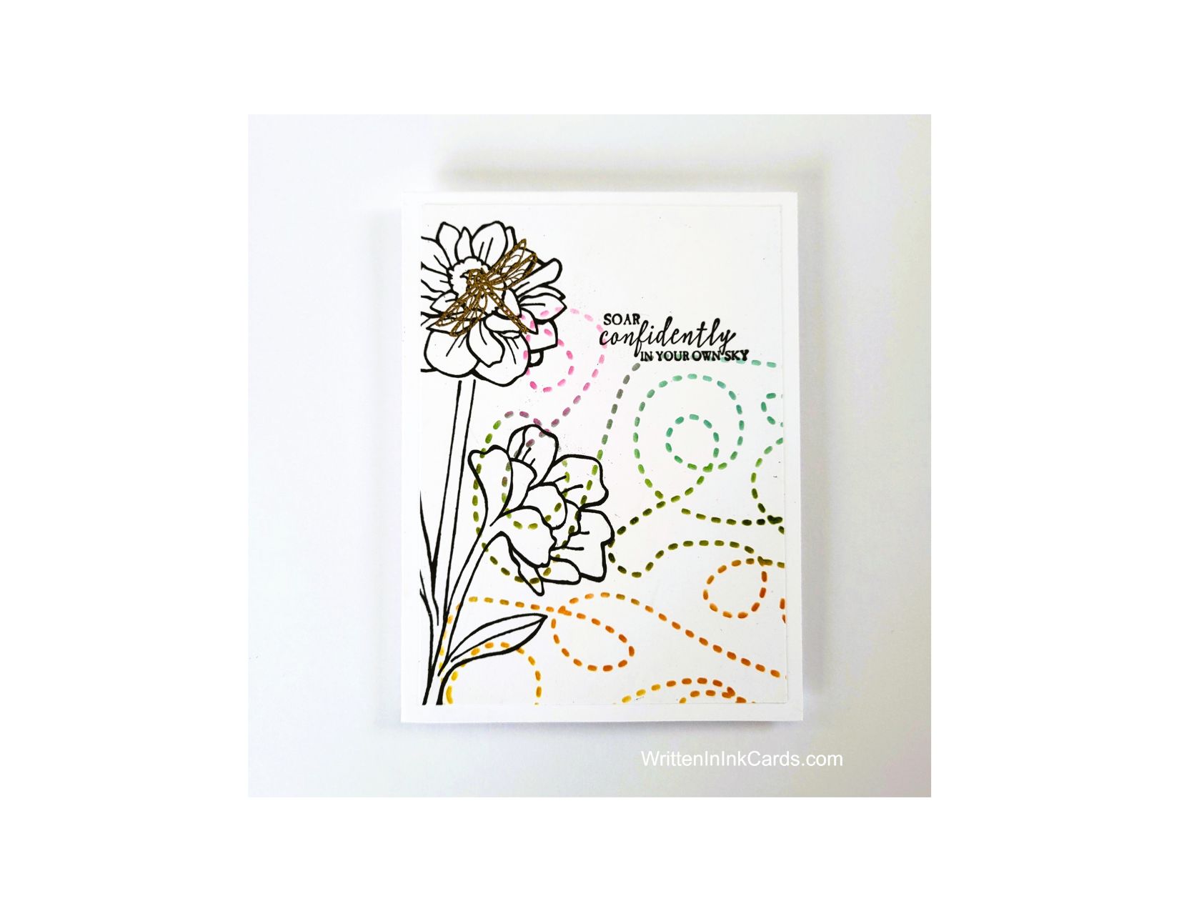Create Stunning Cards with Buzzing Path Stencil